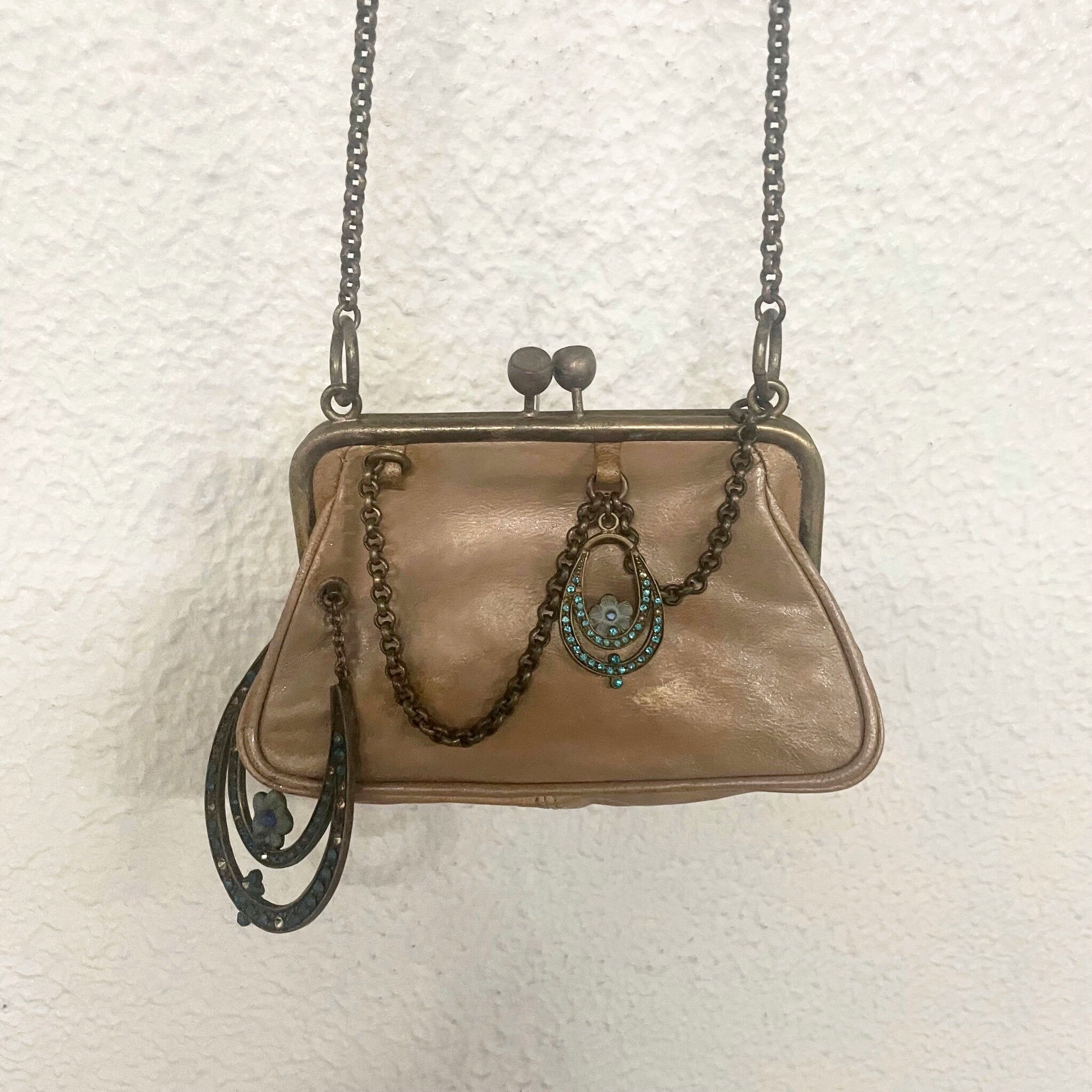 John Galliano Leather Bag with Key