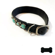 Load image into Gallery viewer, RN Design/Dog collar - Black x Turq
