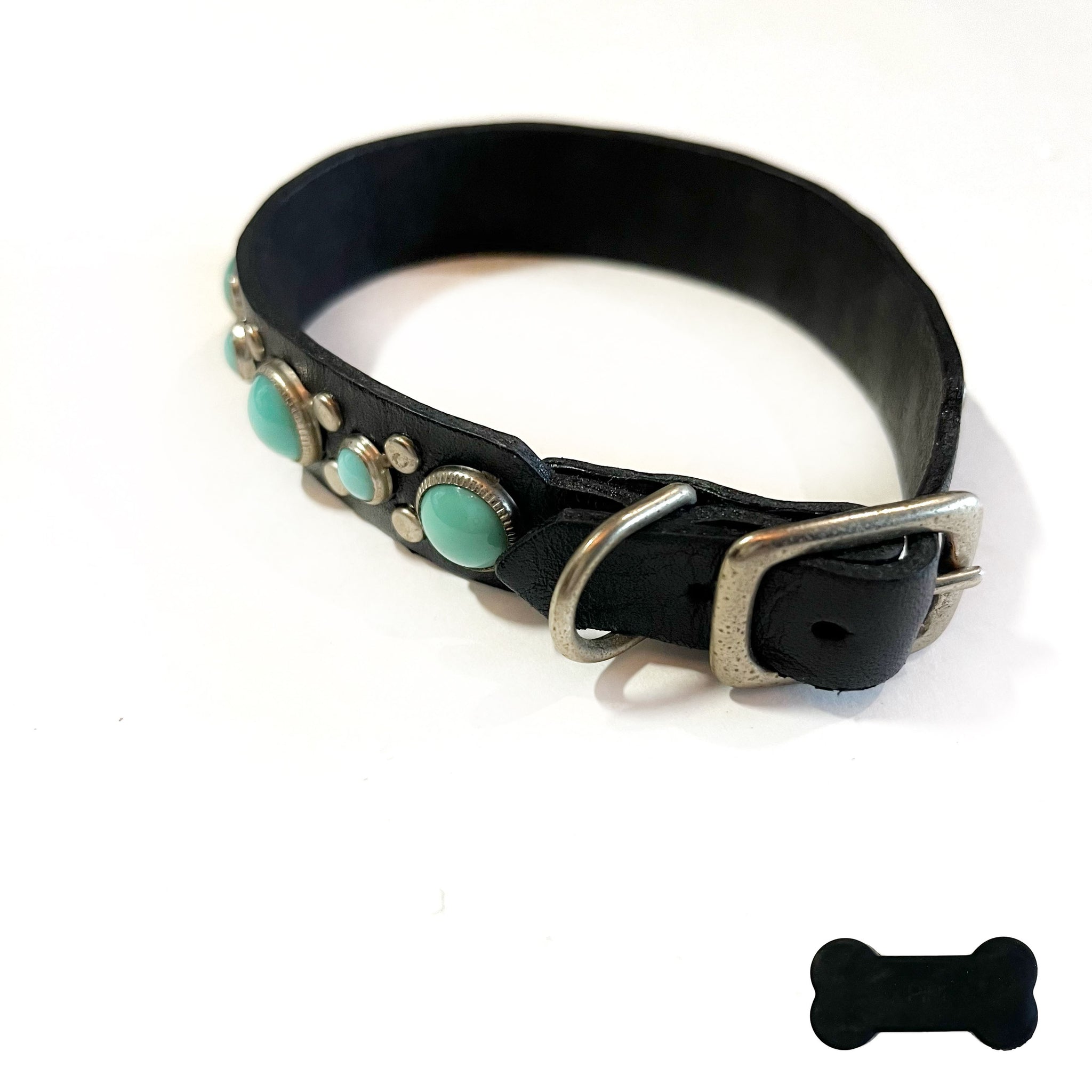 RN Design/Dog collar - Black x Turq – CIRCUS by MANIAC