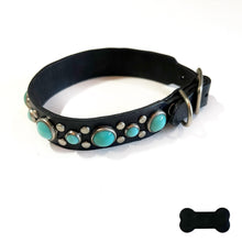 Load image into Gallery viewer, RN Design/Dog collar - Black x Turq
