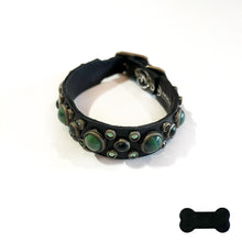 Load image into Gallery viewer, RN Design/Dog collar - Dark green x Malakite Erinite
