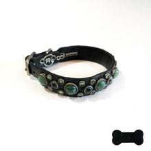 Load image into Gallery viewer, RN Design/Dog collar - Dark green x Malakite Erinite
