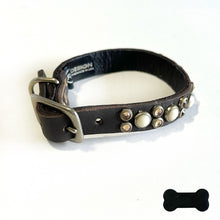 Load image into Gallery viewer, RN Design/Dog collar - Choco Brown x Moon
