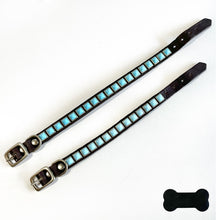 Load image into Gallery viewer, RN Design/Dog collar - Choco Brown x Pyramid Turq
