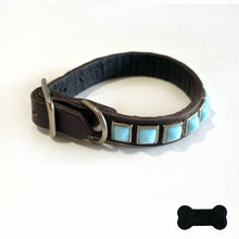 Load image into Gallery viewer, RN Design/Dog collar - Choco Brown x Pyramid Turq
