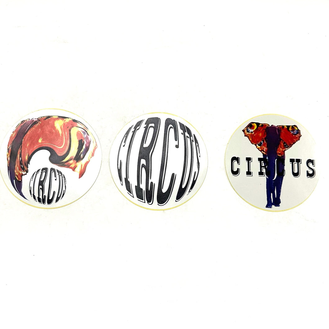 L.G.B./CIRCUS/STICKERS (3 pieces set)