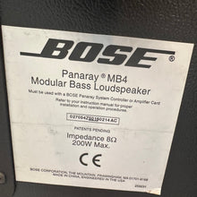 Load image into Gallery viewer, BOSE Panaray MB4
