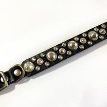 Load image into Gallery viewer, RN Design/Dog collar - Black x Crystal
