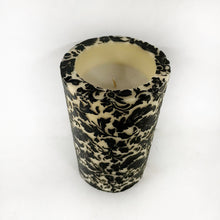 Load image into Gallery viewer, CANDLE-8”Damask Leaf Recessed Pillar
