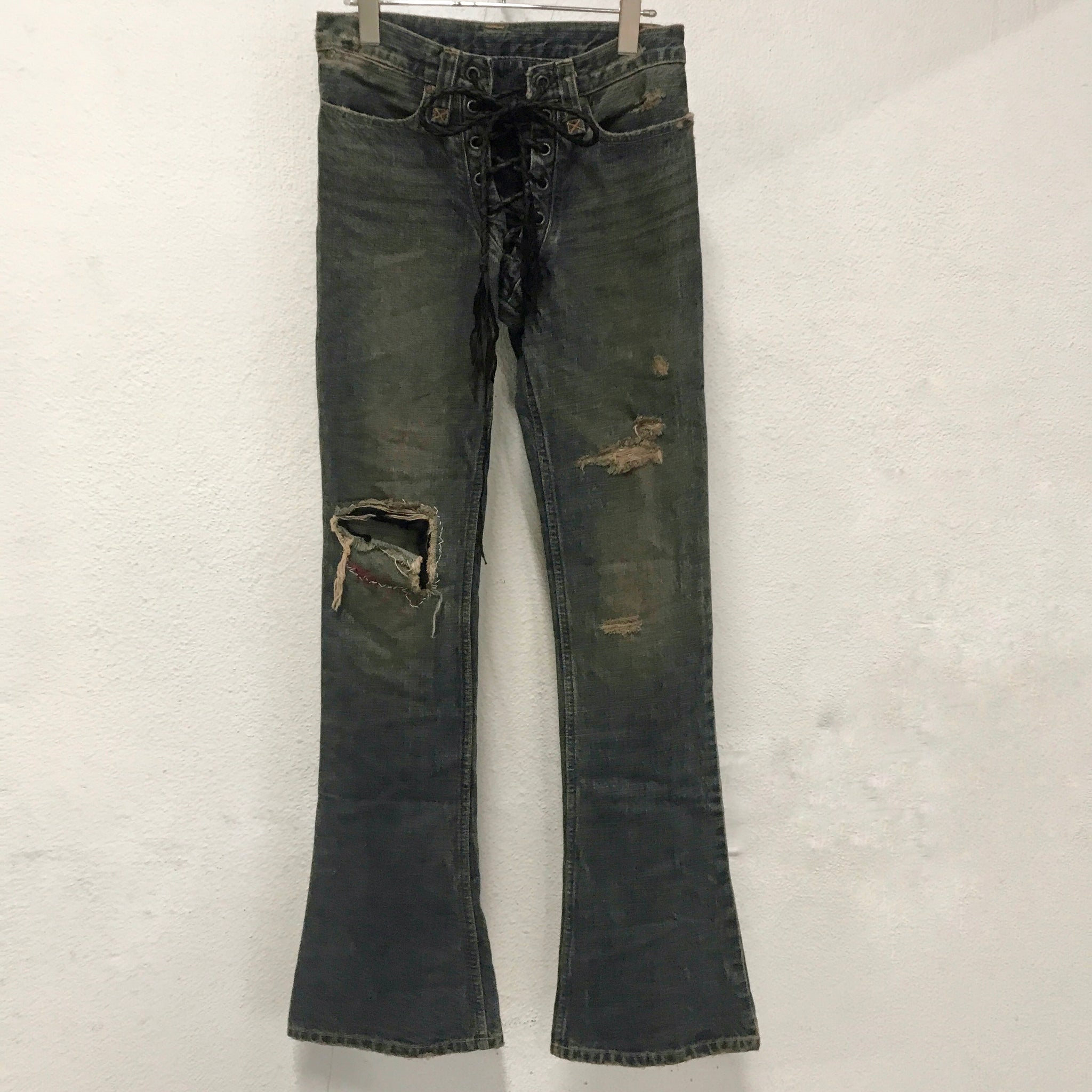 IF SIX WAS NINE mud max flared jeans82-322