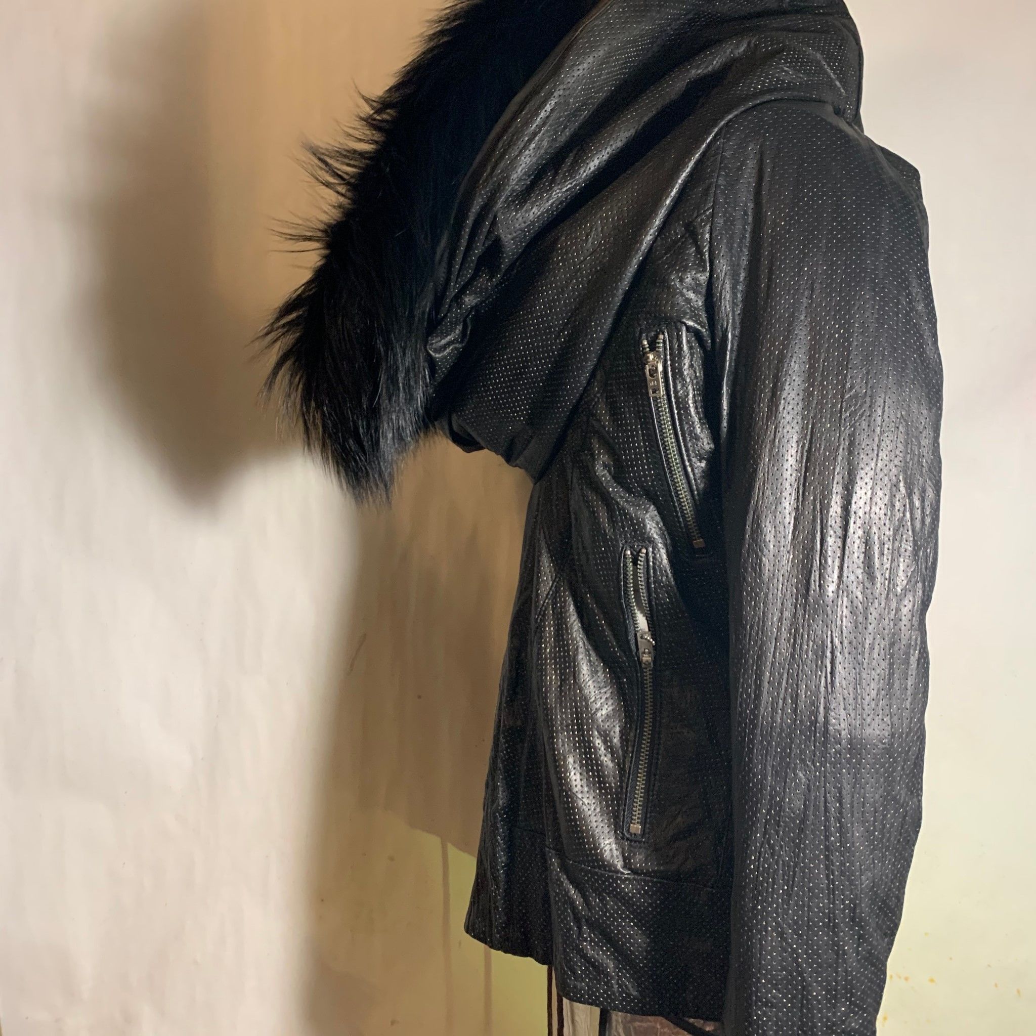身幅53裄丈86着丈605cm00s archive L.G.B. BONO15 leather jacket