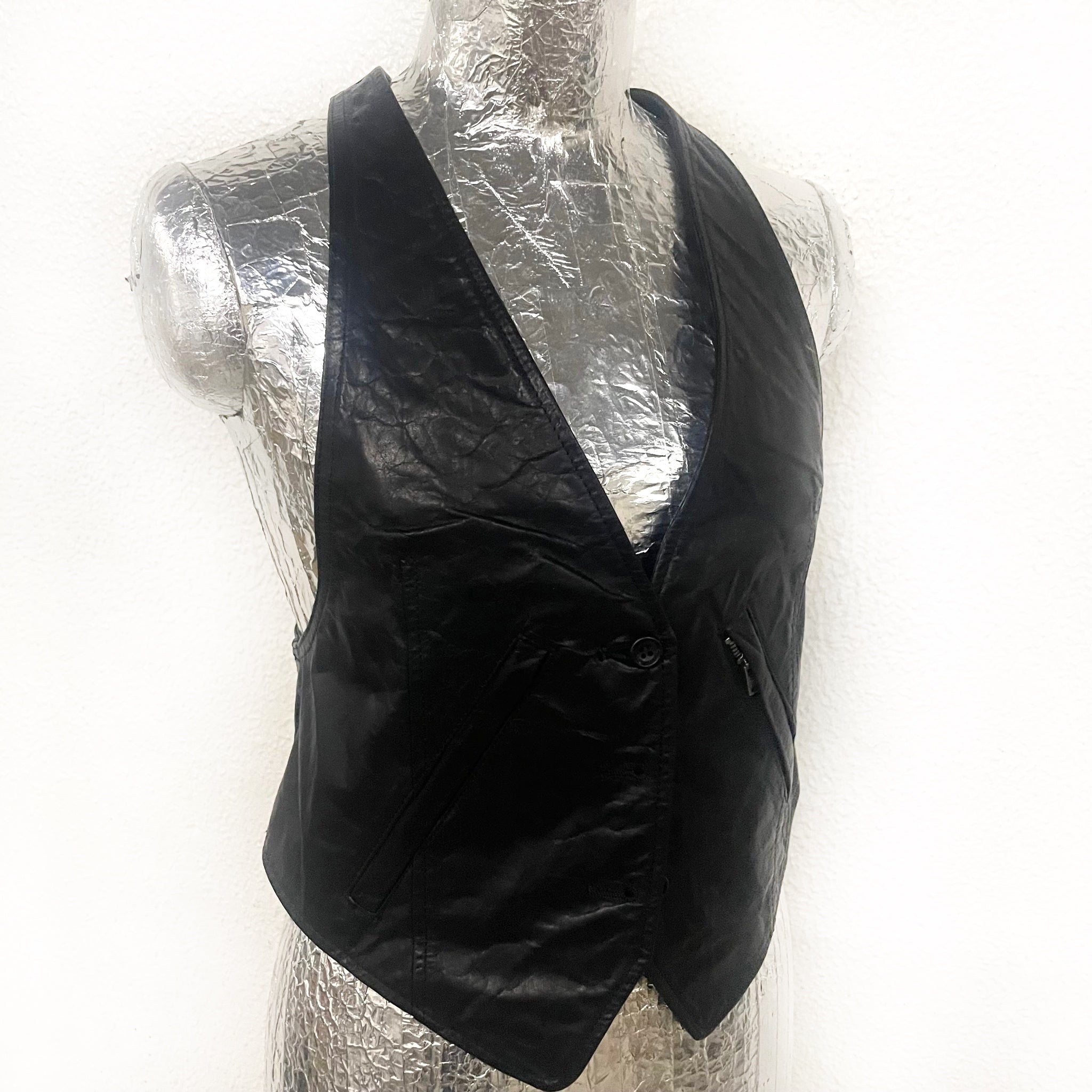L.G.B./VEST/MINI/MJ”BLK PEARL STUDS” – CIRCUS by MANIAC