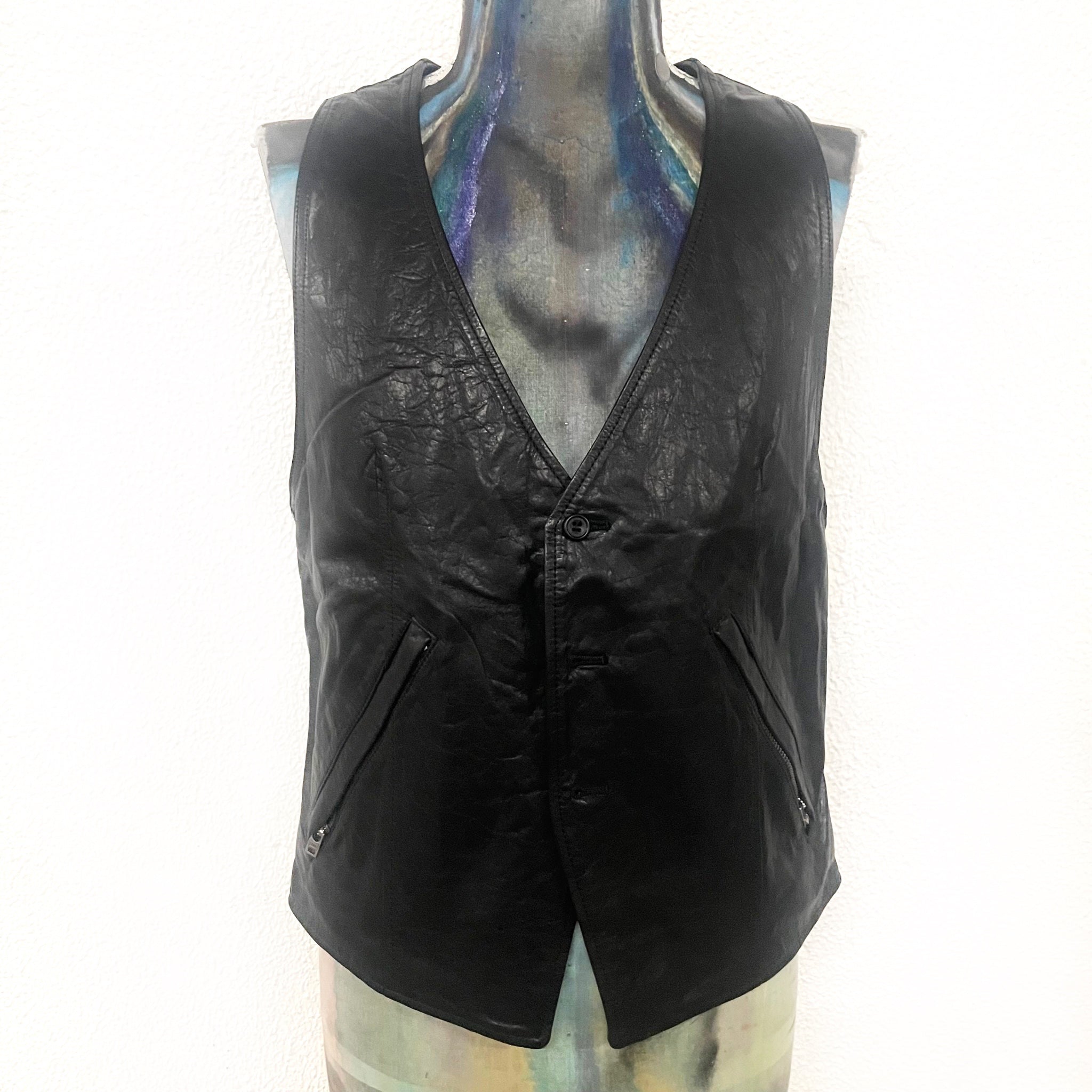 L.G.B./VEST/STD/MJ/M”BLK PEARL STUDS” – CIRCUS by MANIAC